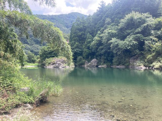 鏡川には牛鬼がたくさん